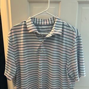 johnnie-O Multicolor Striped Polo Shirt